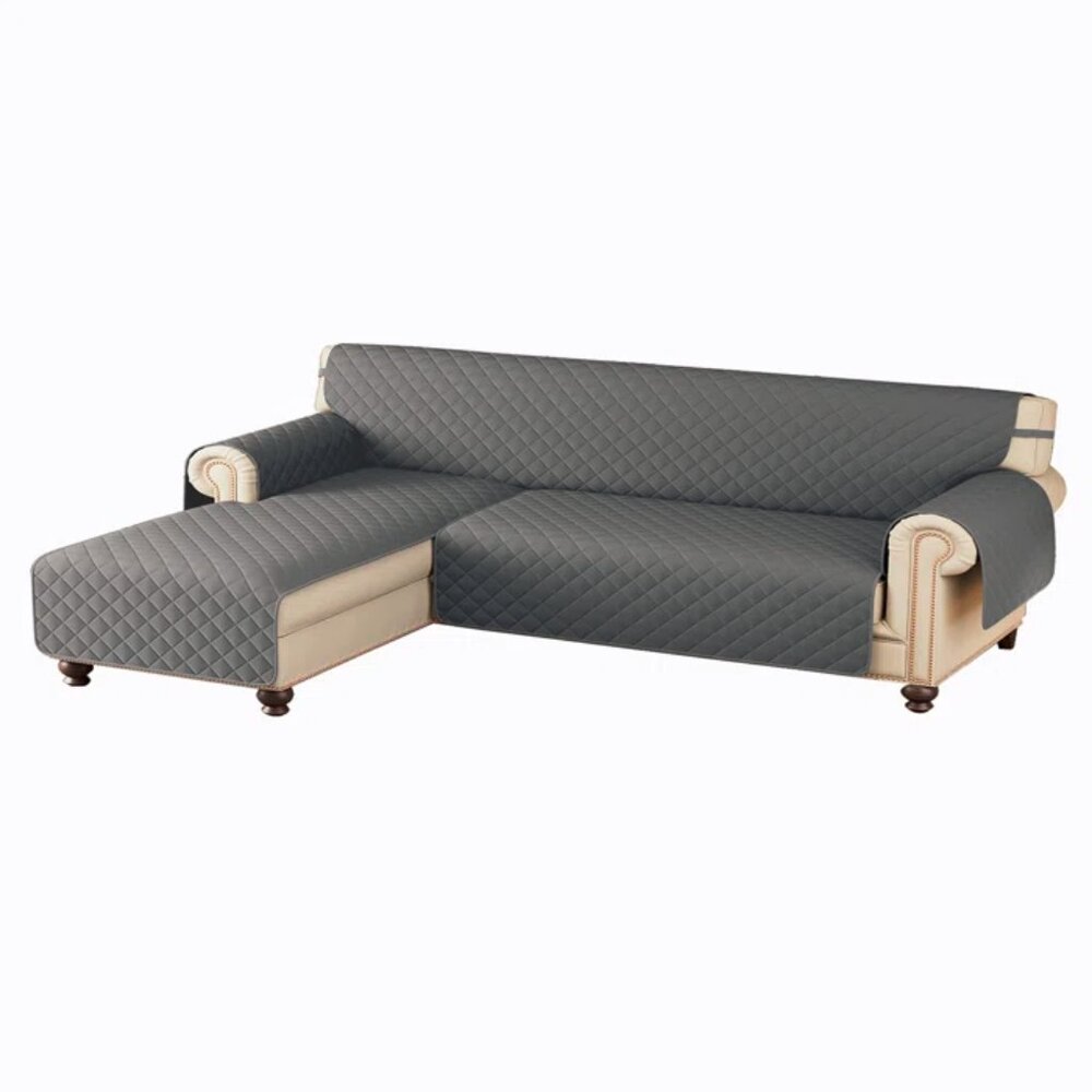 Reversible Box Cushion Sectional Slipcover